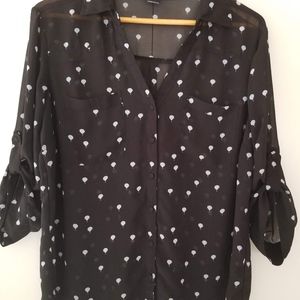 Torrid Button Up Front with Pockets Blouse / Top